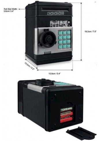 Elektronik Şifreli Kasa Otomatik ATM Kumbara - Görsel 4