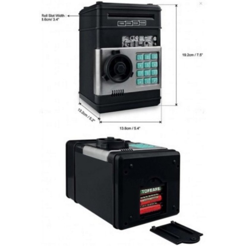 Elektronik Şifreli Kasa Otomatik ATM Kumbara - Görsel 4