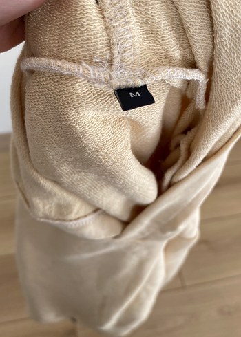 m Beden camel Renk Bej Kadın Kapüşonlu Uzun Kollu Sweatshirt