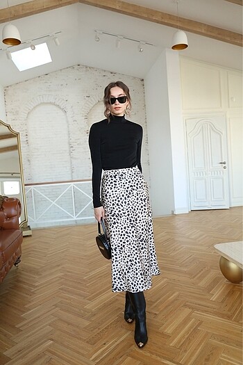 Leopar saten etek