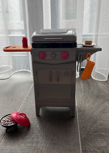 Barbie Gri Oyuncak Izgara Seti - Görsel 3