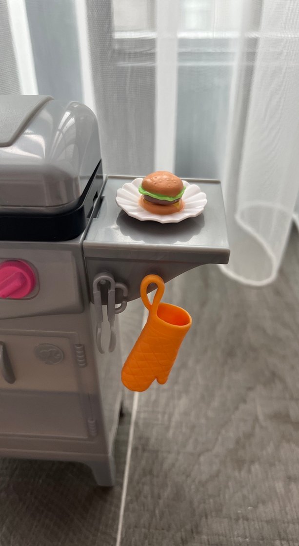 Barbie Gri Oyuncak Izgara Seti - Görsel 4