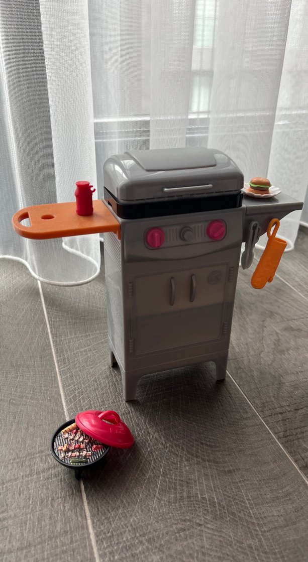Barbie Gri Oyuncak Izgara Seti - Görsel 5