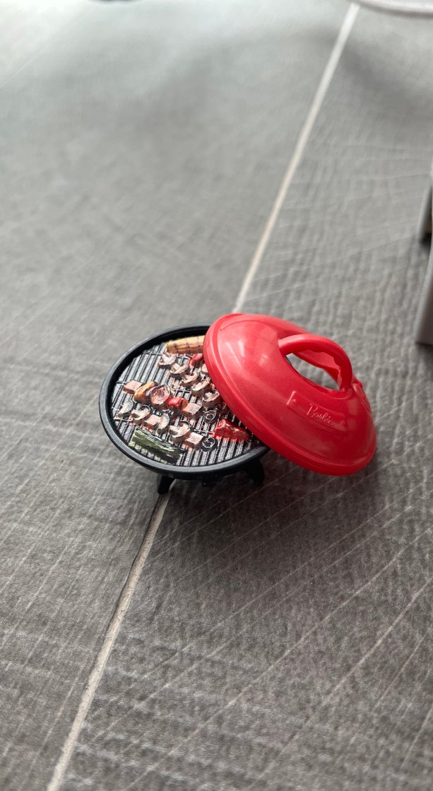 Barbie Gri Oyuncak Izgara Seti - Görsel 2