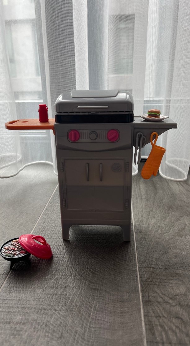 Barbie Gri Oyuncak Izgara Seti - Görsel 3