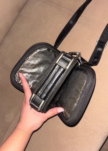 Siyah Erkek Omuz Çantası Tokalı - Görsel 5