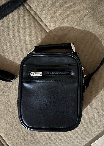 Siyah Erkek Omuz Çantası Tokalı - Görsel 2