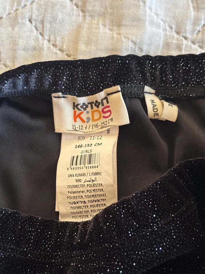 Kız Çocuk Siyah Mini Etek Fırfırlı - Görsel 4