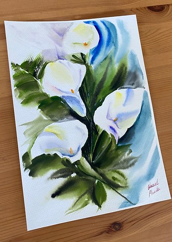 Diğer Suluboya çizimi 21*30 çiçek