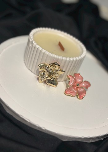 Pastel Pembe Çiçek Küpe - Görsel 2