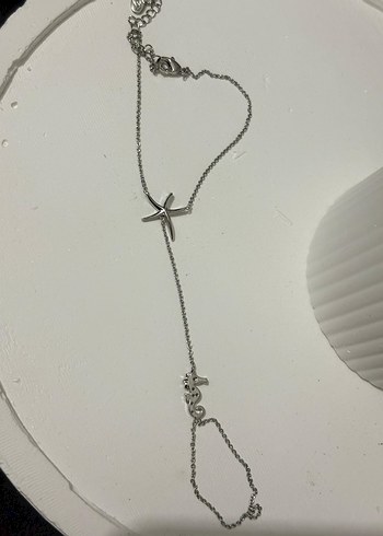 Gümüş rengi Kadın El Zinciri - Görsel 2