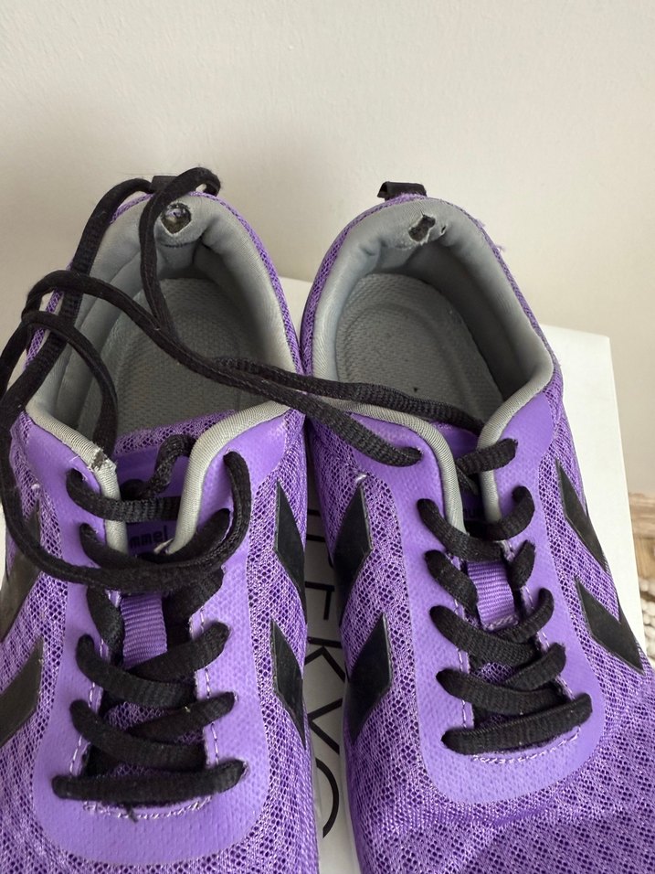 Mor Bağcıklı Kadın Spor Ayakkabı - Görsel 4