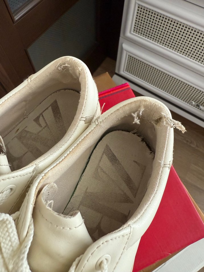 Beyaz Minimalist Kadın Zara Spor Ayakkabı - Görsel 5