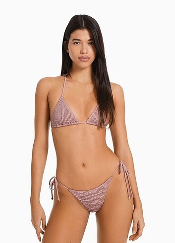s Beden pembe Renk Bershka Bikini Takımı