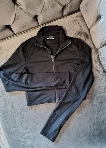 Bershka Crop Range Rover Mom Ceket