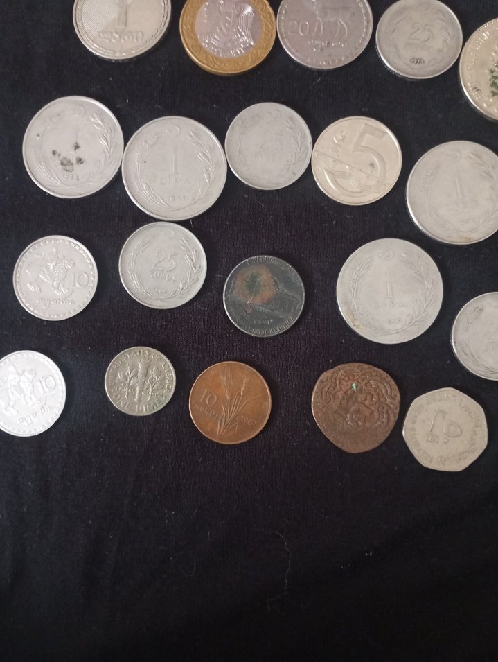 Gri Tonlarında Koleksiyon Para Puzzle - Görsel 4