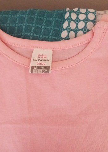 Renkli Batik Desenli Kısa Kollu Bebek Kız Takımı - Görsel 3