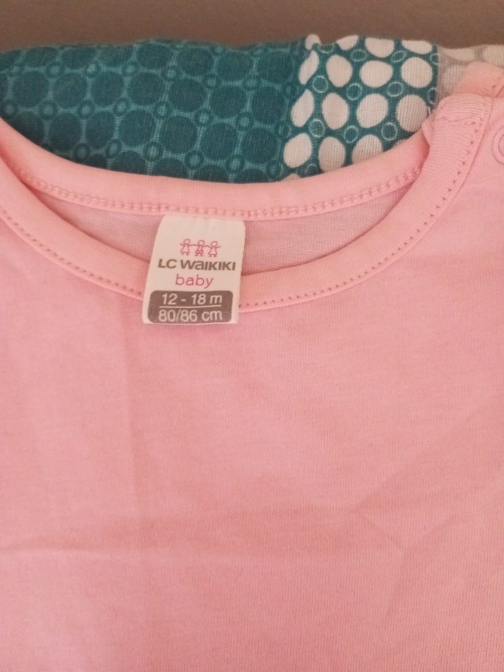 Renkli Batik Desenli Kısa Kollu Bebek Kız Takımı - Görsel 3