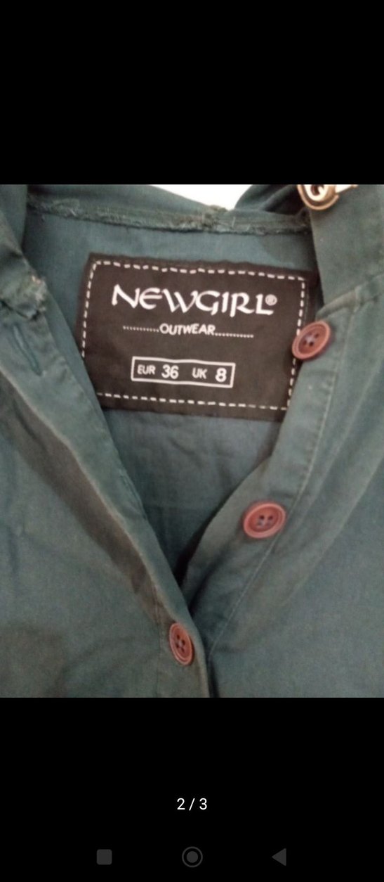 Uzun Kollu Yeşil Kadın tunik - Görsel 2