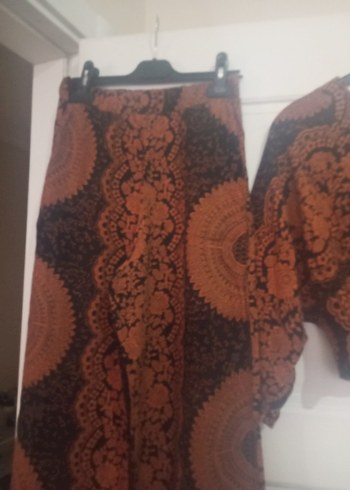 38 Beden Bohem V Yaka crop ikili takim