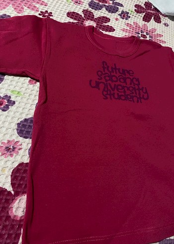 2-3 Yaş Pembe Kız Çocuk Kısa Kollu Baskılı Tişört - Görsel 3