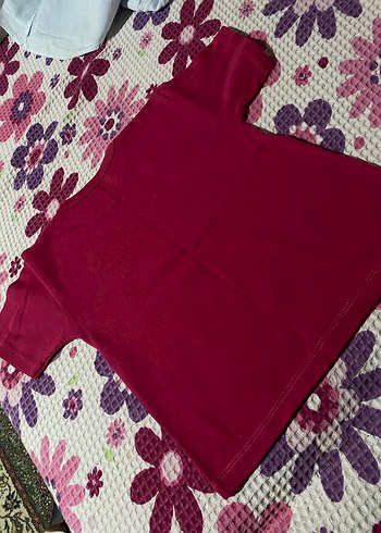 2-3 Yaş Pembe Kız Çocuk Kısa Kollu Baskılı Tişört - Görsel 4