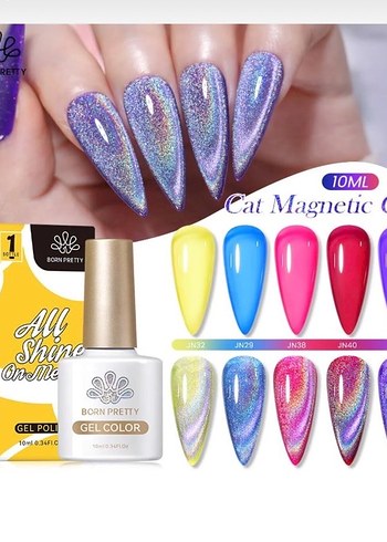 Renkli Kedi Gözü Oje(Hediyelidir) - Görsel 2