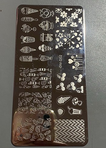 Nail Art Stampa Plakası - Görsel 2