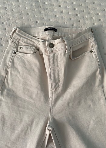 Trendyol & Milla Taş rengi flare jean pantolon