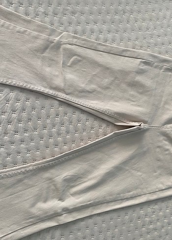 36 Beden Taş rengi flare jean pantolon