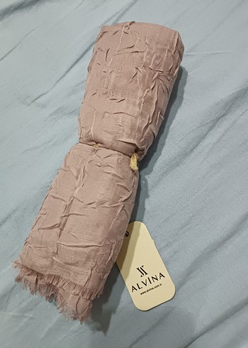 Bej Keten Bohem Tarz Kadın Şal