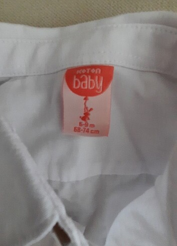 Erkek bebek beyaz gömlek - Görsel 3