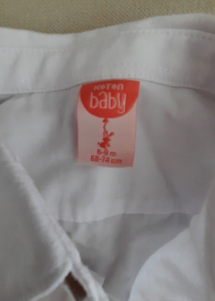 Erkek bebek beyaz gömlek - Görsel 3