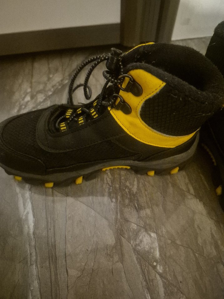 Sarı Siyah Erkek Çocuk Biker Botu - Görsel 3