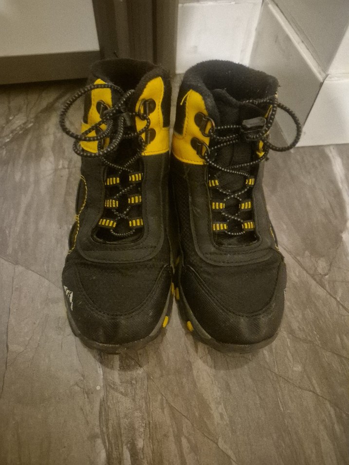 Sarı Siyah Erkek Çocuk Biker Botu - Görsel 4