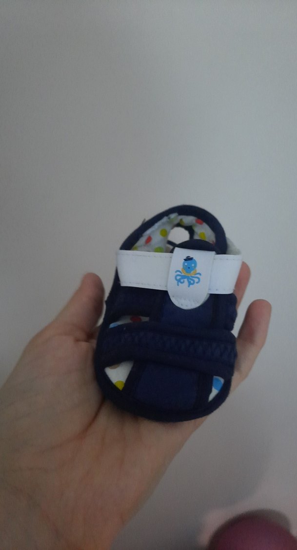 Erkek Çocuk Renkli Velcro Bantlı Terlik - Görsel 2