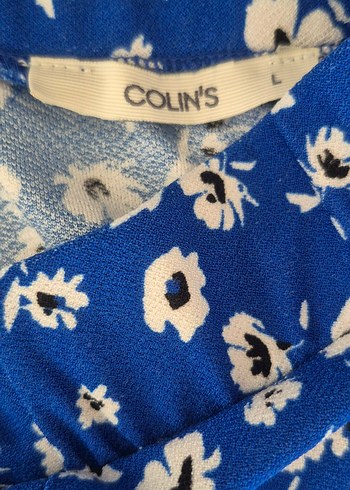 Mavi Çiçekli Pileli Mini Etek - Görsel 4