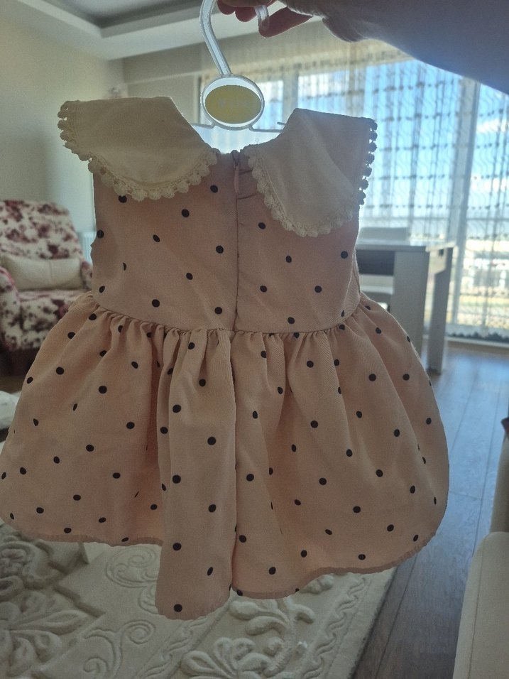 Klasik Pembe Kız Çocuk Elbisesi - Görsel 2