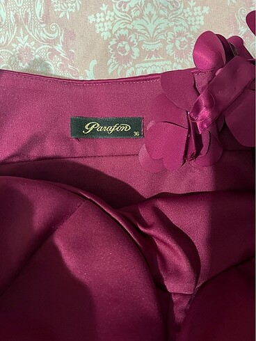 34 Beden bordo Renk Mini elbise
