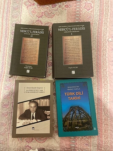 Türk dili ve edebiyatı kitapları (osmanlıca da var)