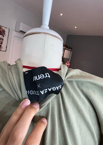 40 Beden Kadın Haki Renkli Baskılı Kısa Kollu vatkalı tişört