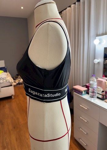 Diğer SagazaStudio Siyah Straplez Mini Bustiyer