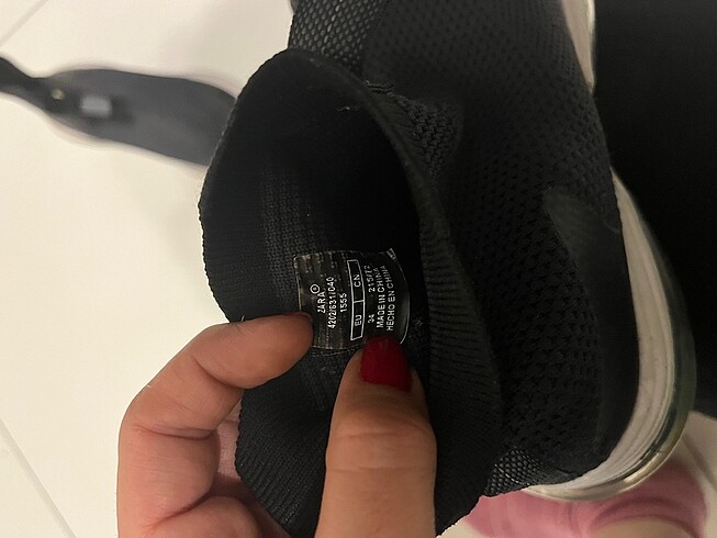 34 Beden siyah Renk Elastik ayakkabı