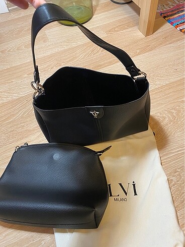İLVİ Kadın Siyah Kol Çantası - Görsel 9
