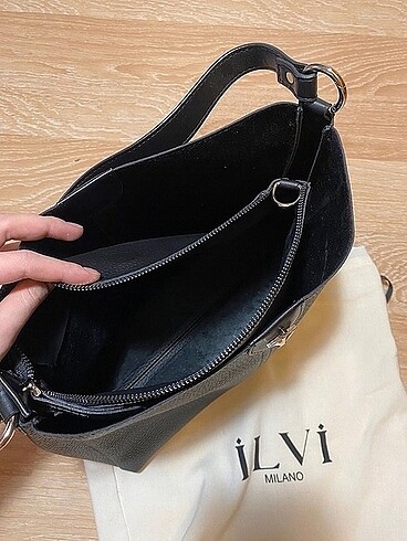 İLVİ Kadın Siyah Kol Çantası - Görsel 6