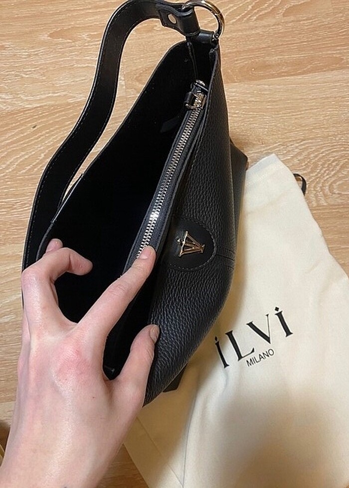 İLVİ Kadın Siyah Kol Çantası - Görsel 3