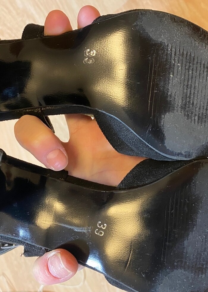 Kadın Siyah Az Topuklu Ayakkabı - Görsel 3