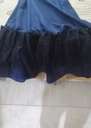 Kadın Uzuni lacivert elbise
