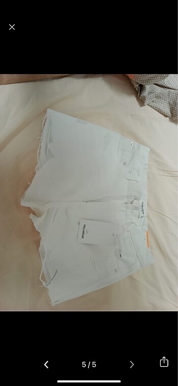 s Beden beyaz Renk Pull&bear denim şort
