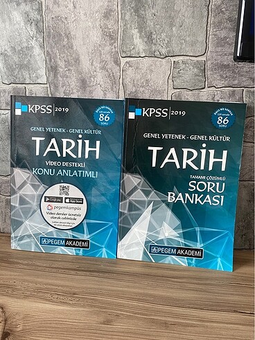 KPSS Pegem Akademi Tarih konu anlatım ve soru bankası kitap